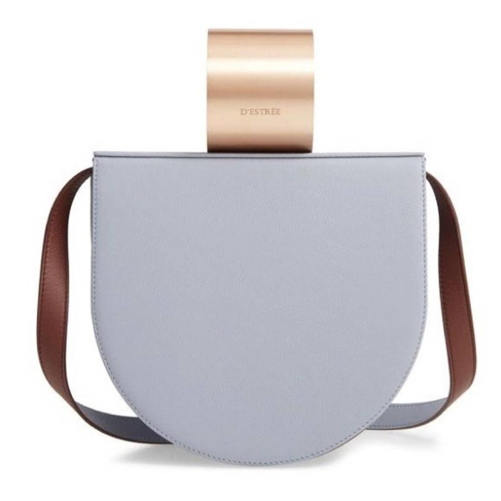 D’ESTREE Lucio Céladon Sky Blue Leather Bag